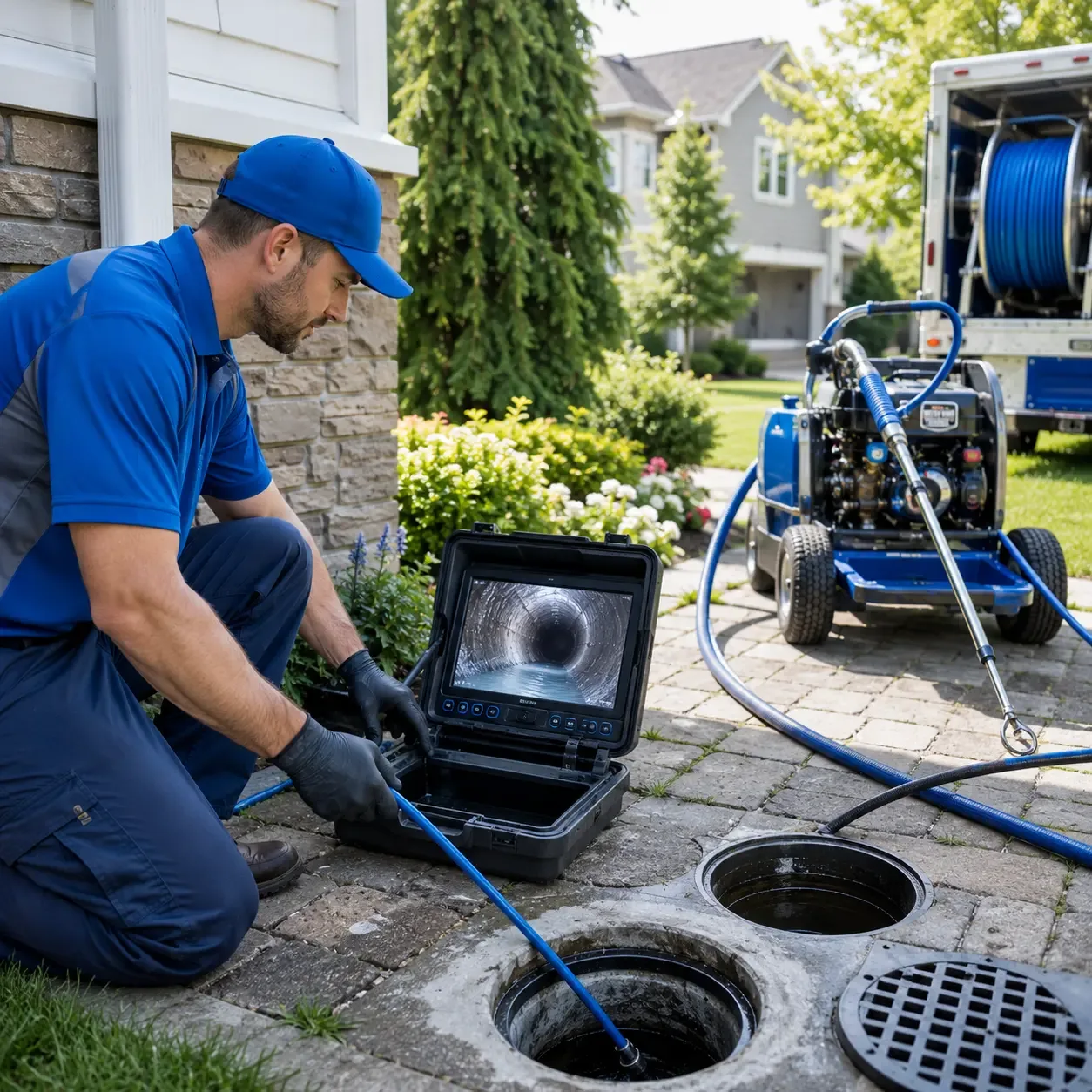 Outdoor drain cleaning professionals serving Woodson, TX